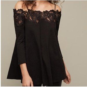 Anthropologie Meadow Rue Laceline Off-The-Shoulder Top